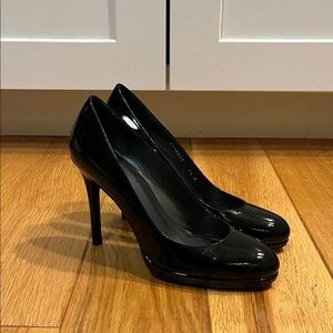 Stuart Weitzman Glossy Black Heels